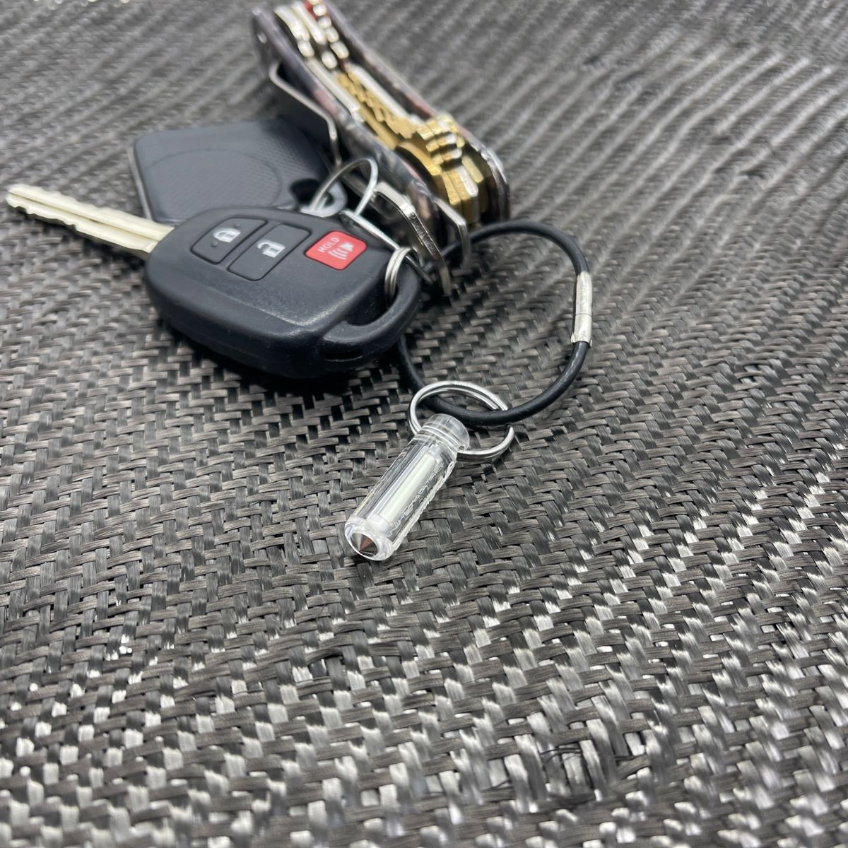 CountyComm - Tritium Ember Glow Fob With Glass Breaker - Official NRC License Approved NO: NR-0210-D-101-E - Image 5