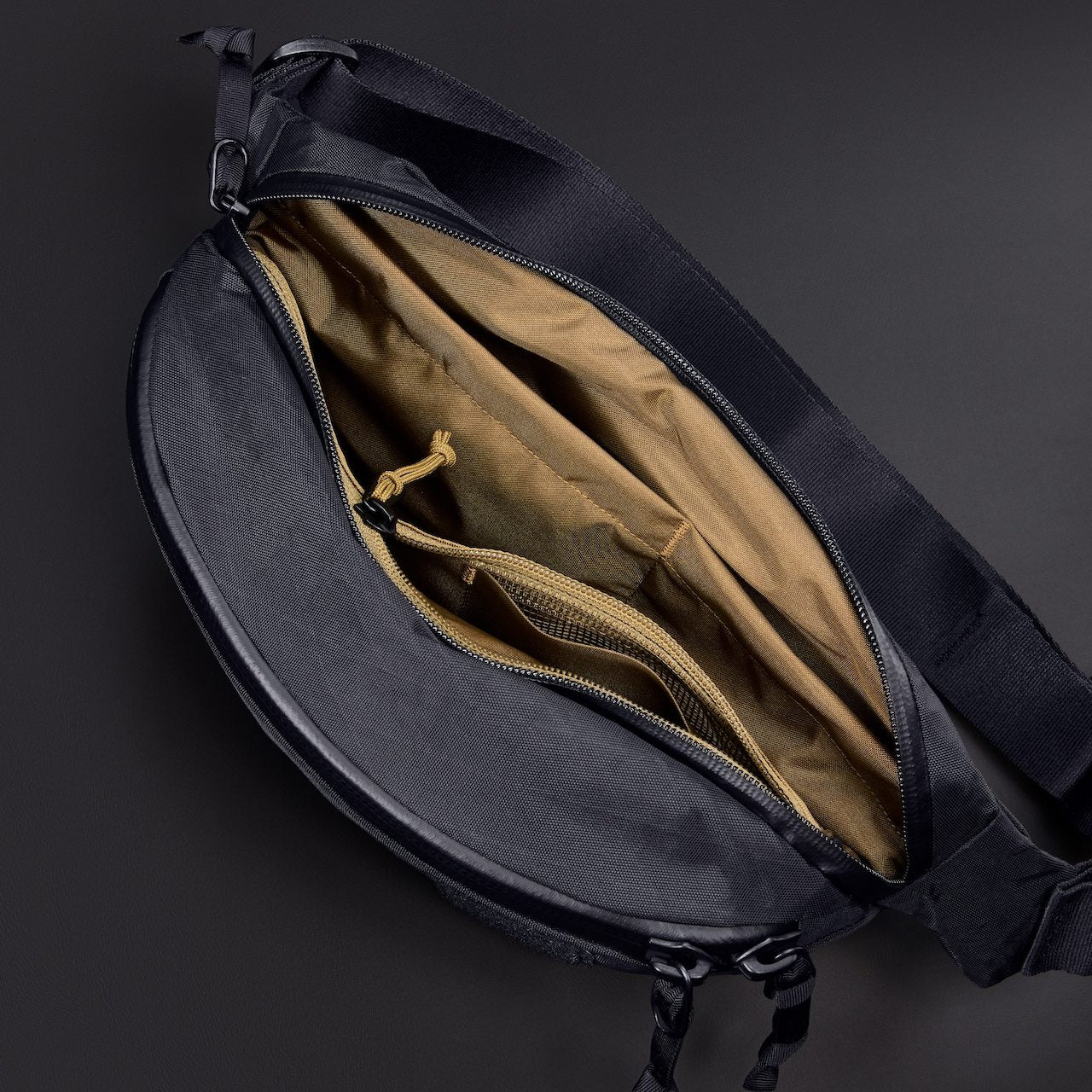 Civic Access Sling 2L - CAS2 - X-Pac Black + Coyote Brown - Image 5