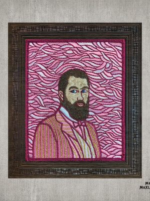 Self Portrait In Rose Patch