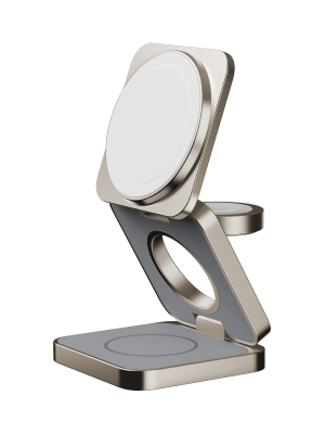 Q2.Mag 3-in-1 Foldable Qi2 15W Magnetic Wireless Charging Stand