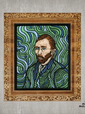 Vincent Van Gogh - Self-Portrait Patch w/ frame