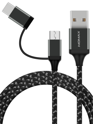 Zero 2-in-1 USB-C & Micro USB Cable Android (1M) DTC11