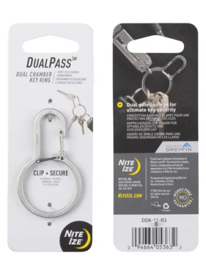 DualPass™ Dual Chamber Key Ring