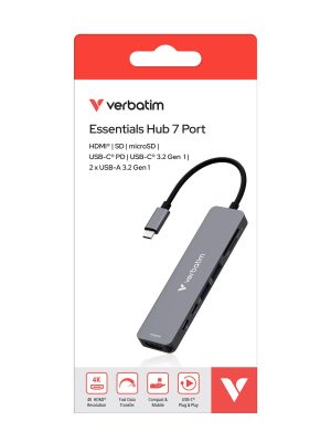 TYPE C HUB 7-IN-1 ( HDMI / USB-C PD / 2 x USB-A 3.2 Gen1 / USB-C 3.2Gen 1 /SD /MicroSD )