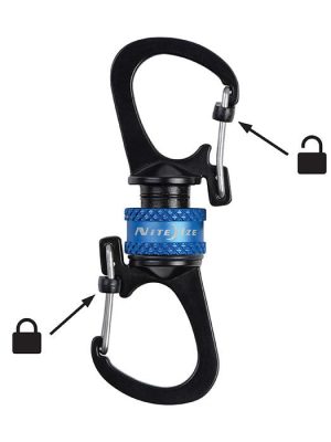 Slidelock® 360º Magnetic Locking Dual Carabiner
